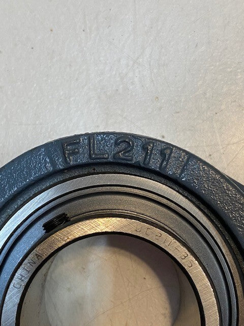 2-Bolt Flange Bearing FL211 Insert Bearing UC211-35 | 55mm Bore 18mm Bolt Holes