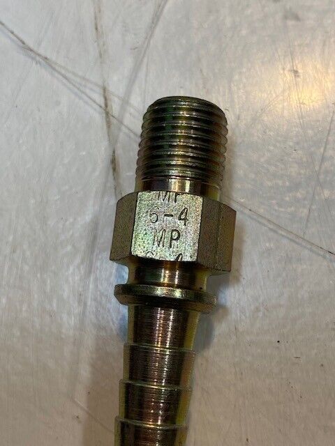 20 Quantity of Gates OAG MP 6-4 Hydraulic Nipple Hose Fittings 2-1/4" L (20 Qty)