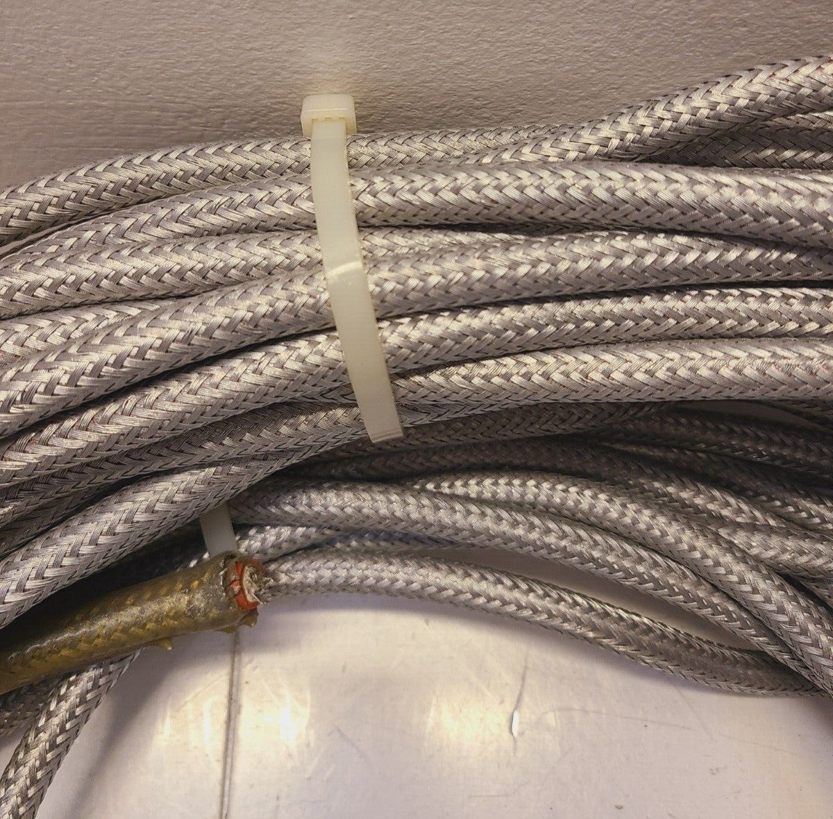 20 Lbs of 304 Braided Cable Sleeving & Wire 1/2" Thickness 2 conductors (20 Lbs)