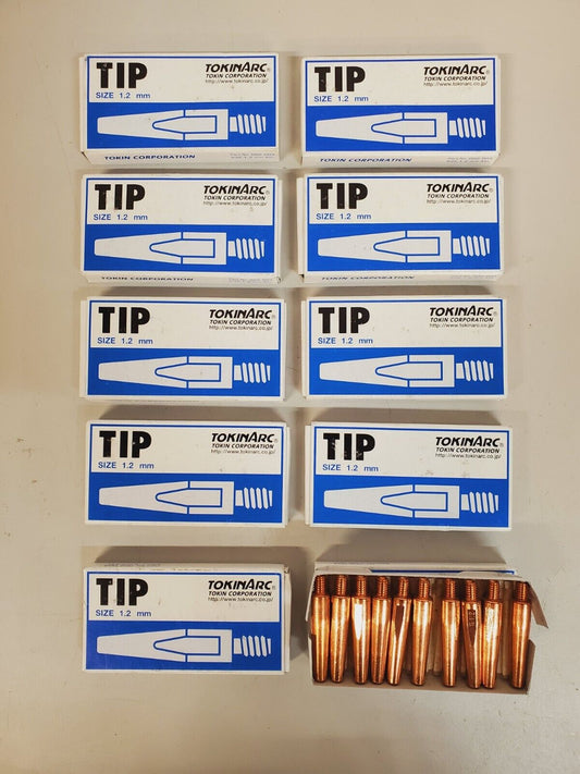 100 Qty of TokinArc Contact Tips M6 for MIG Welding 1.2 mm | 002003 (100 Qty)