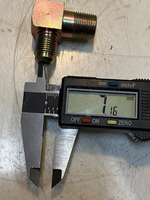 7 Qty of 90-Degree Elbow Pipe Flare Fittings 14mm Thread 17mm Thread (7 Qty)