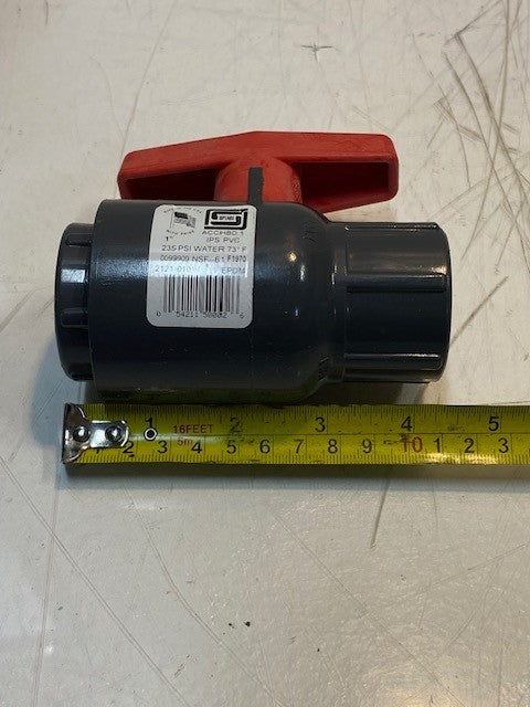 2 Quantity of Spears 1" PVC Threaded Ball Valve 235 PSI 2121-010 (2 Quantity)
