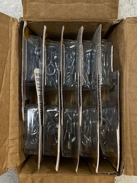 10 Packs of 10 National N118-927 V2012 Screw Eyes #112 1-1/8" (100 Pieces)