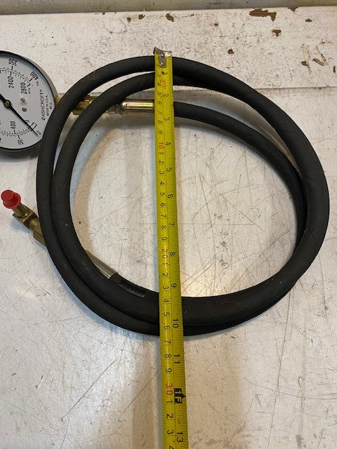 Ashcroft Pressure Gauge with Hose Attachment 405-15 | Max 400 Psi Max 2800 kPa