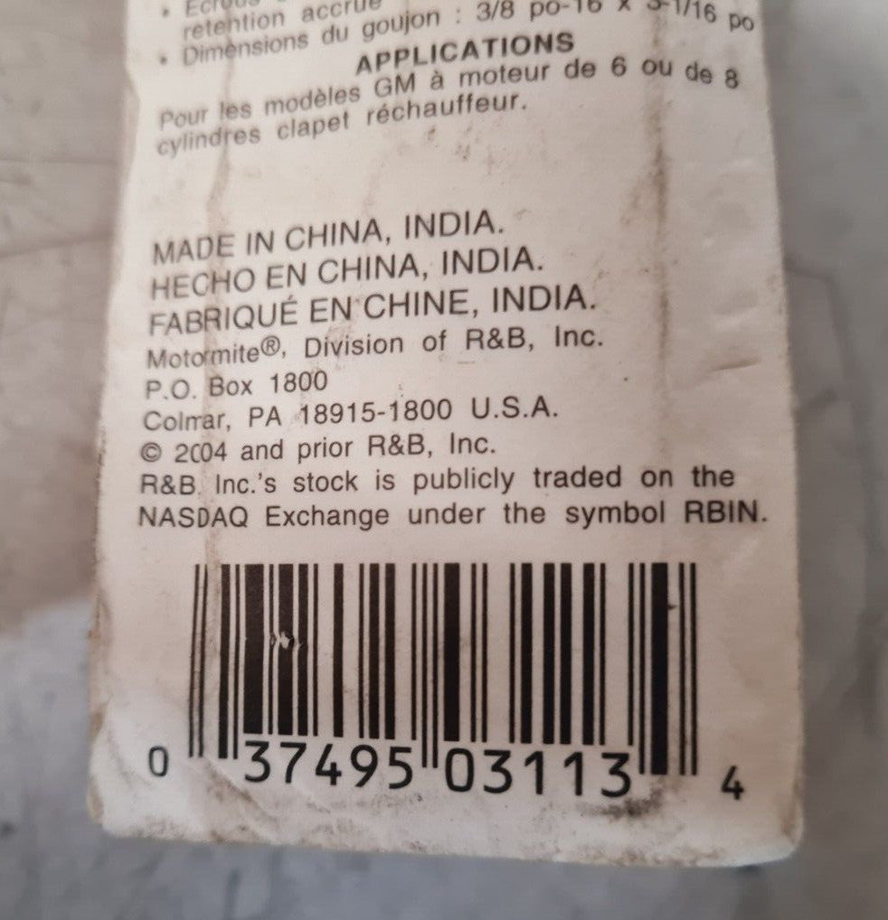 6 Quantity of Dorman HELP Exhaust Manifold Kit 03113 | 024-5432-6 (6 Qty)