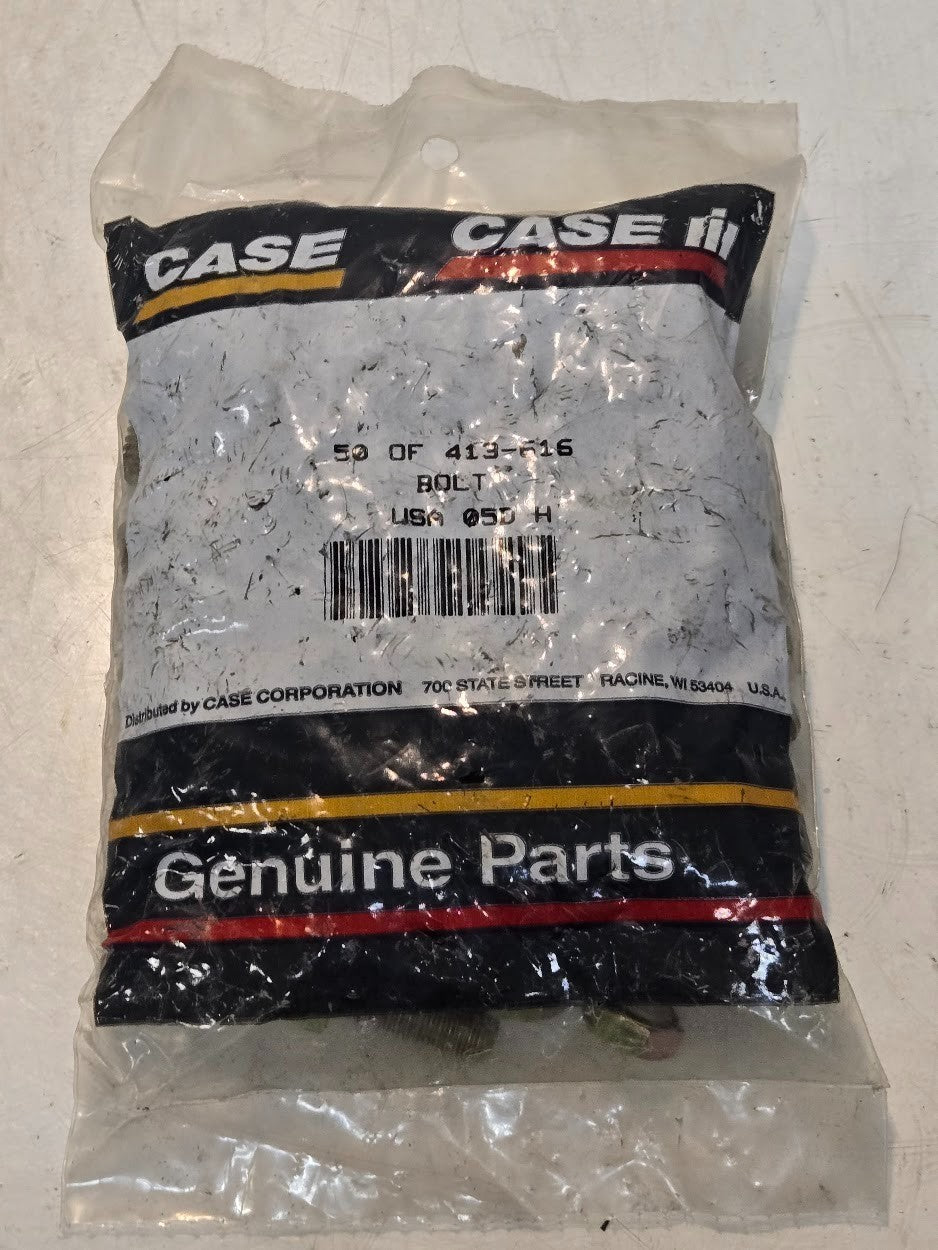 50 Quantity of Case 413-616 Hex Bolts | 3/8"-16 x 1" | 7/16" Hex (50 Quantity)