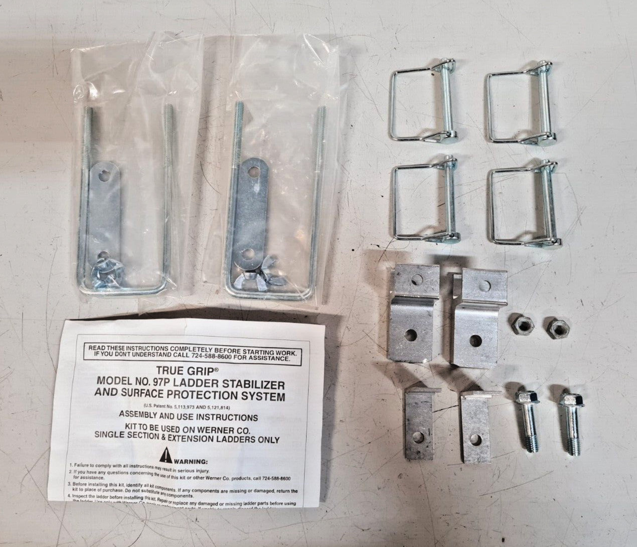 Accessories Kit For True Grip Ladder Stabilizer & Surface Protection System 97P