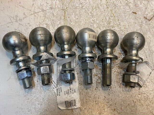 6 Quantity of ACME 2" 3,500 lbs Trailer Ball Hitches 2-1/4" Shank (6 Quantity)