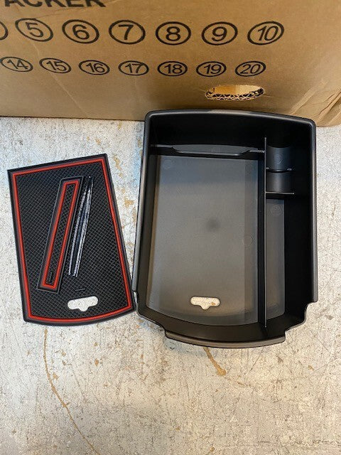 15 Quantity of EDBETOS Center Console Organizer Trays Red Trim (15 Quantity)