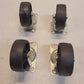 4 Quantity of Heavy Duty Plastic Casters 3" Diameter (4 Qty)