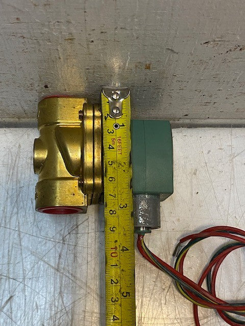 ASCO 8210G009 24/60AC 2-Way Brass 3/4 In Solenoid Valve Normally Closed