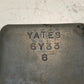 2 Quantity of Yates 6Y33 Boat Trailer Black Molded Rubber V Bow Stops (2 Qty)