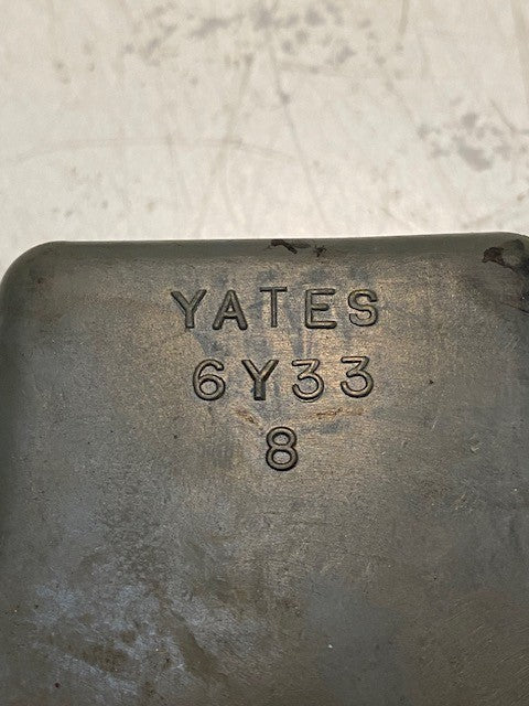 2 Quantity of Yates 6Y33 Boat Trailer Black Molded Rubber V Bow Stops (2 Qty)