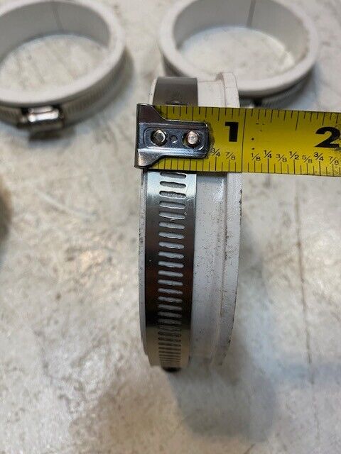 5 Qty of Tridon White Coupling Heavy Duty Clamps 4-1/4" OD 3-3/8" ID (5 Qty)