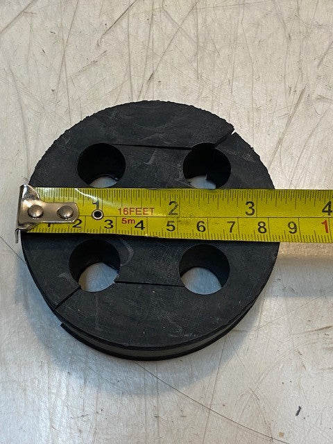 11 Quantity of 4-Hole Rubber Grommets 3-1/4" Dia. 1" Thick (11 Quantity)