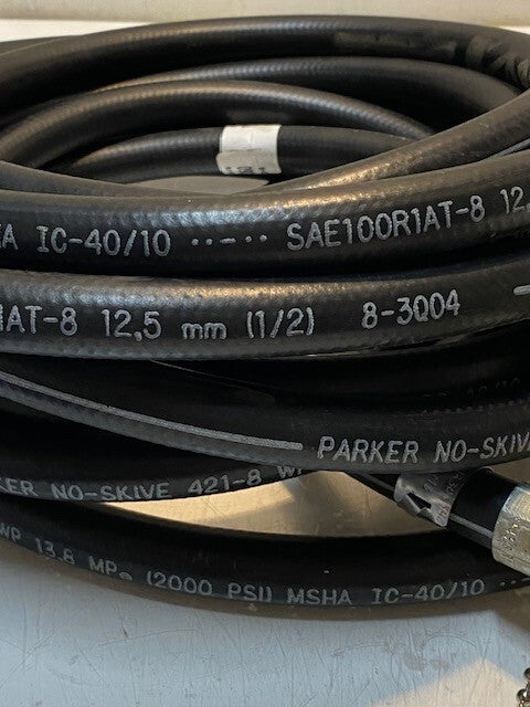 Parker No-Skive 421-830 Hose 30ft Long | SAE100R1AT-8 | 8-3Q04