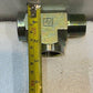 Hydraulic Tee 16 Fitting 33mm Male to 29mm Female 3-1/2" L 2-1/2" W