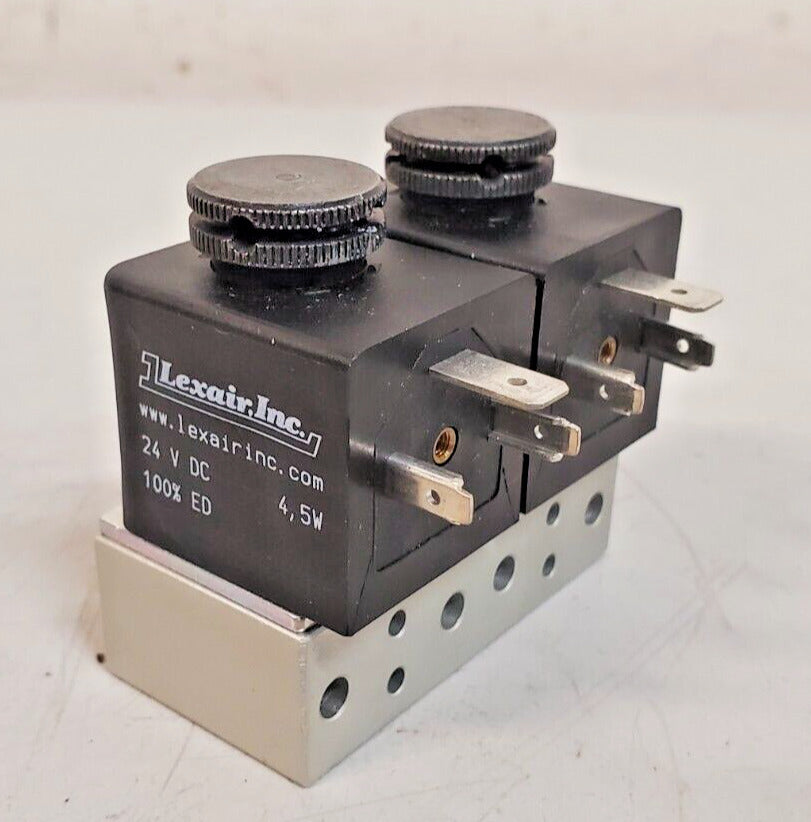 Lexair Inc. Double Solenoid Valve 24VDC 4,5W 100% ED