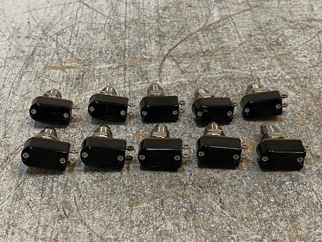 10 Qty SCI R13-85 Carling Electric Guitar Foot Soft Touch Push Switches (10 Qty)