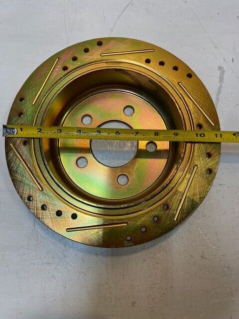 Gold Brake Disc Rotor Min Thk 9.5MM Max Dia 185.5MM 11-1/4" OD 71mm Bore