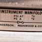 Anderson Greenwood Instrument Manifold M4TVIS-4 | 02-2550-641 | 6000 PSI