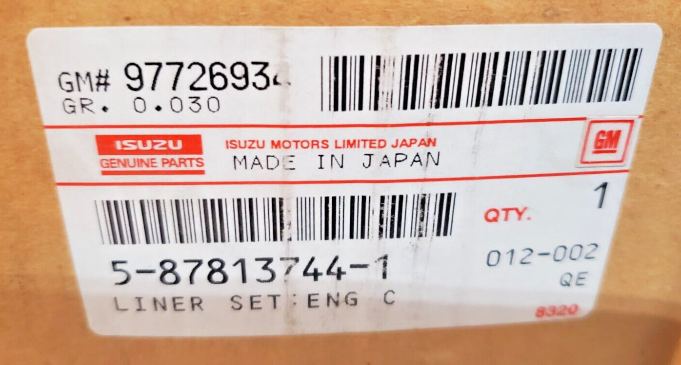 Isuzu Liner Set Engine 5-87813744-1 | 97726934 | 6585878137441 | 012-002