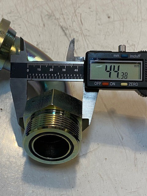 2 Quantity of Hydraulic Split Flange 90 Degree Elbow Fittings 4-3/4" H (2 Qty)