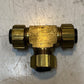17 Quantity of Brass Compression Tee Pipe Fitting 17mm Thread 8mm ID (17 Qty)