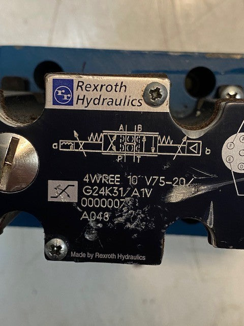 Rexroth Proportional Directional Valve 4WREE10V75-20/G24K31/A1V | 204522A450