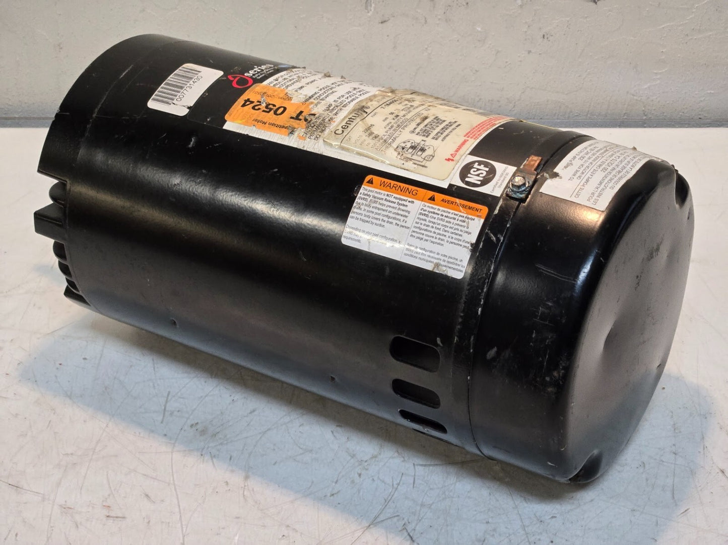 Century Pool Pump Motor 2.0 HP 7-184950-22 | CX | 230/115 V 10.5/21.0 A 3450 RPM