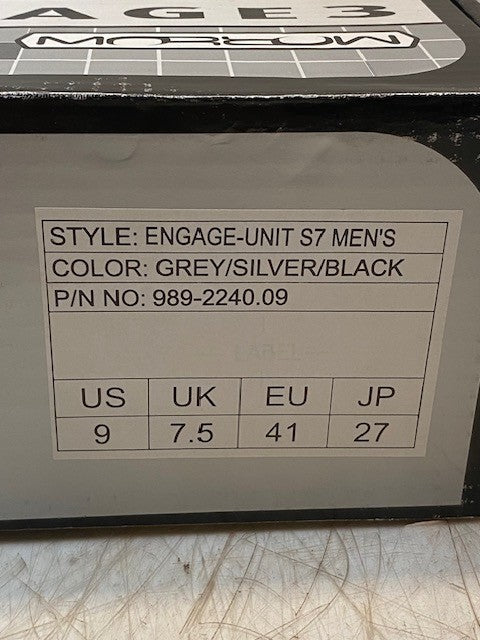 Morrow Men's Boots Style Engage3-Unit S7 | 989-2240.09 Grey/Silver/Black US 9