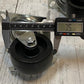 2 Pack of Standard Plate Casters 105mm Base 75mm OD 32mm Treadwidth(2 Quantity)