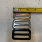 34 Qty of 3 Bar Harness/Seatbelt Slides 2-1/4"x1-1/4" Gold/Silver/Black (34 Qty)