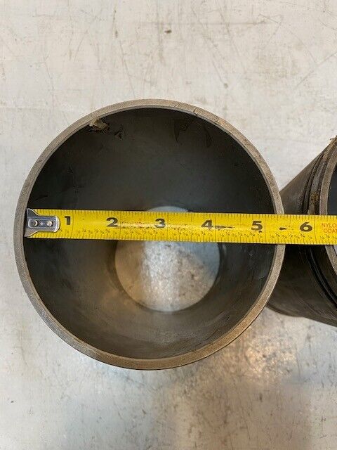 2 Qty of Cylinder Sleeves 10-1/4" Long 5-1/4" ID 5-11/16" OD 6" OD Bottom -2 Qty