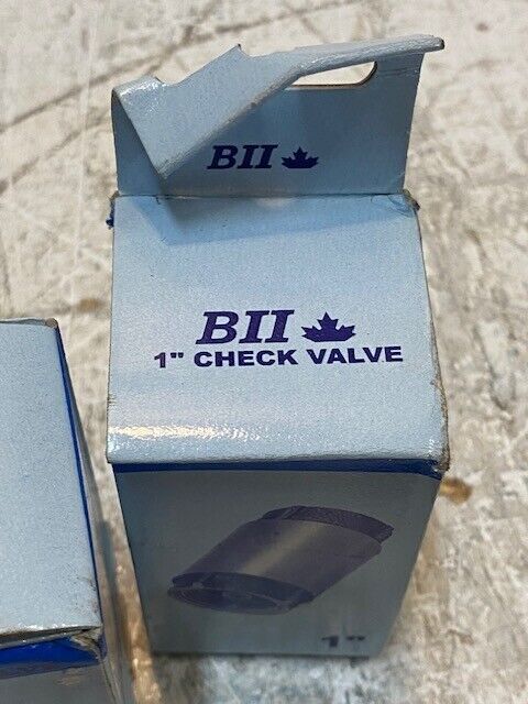 6 Quantity of BII 1" Check Valves 17YBCV100 (6 Quantity)