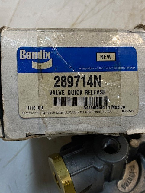 Bendix 289714N Commercial Air Brake System Dual-Check Quick Release Valve 289714