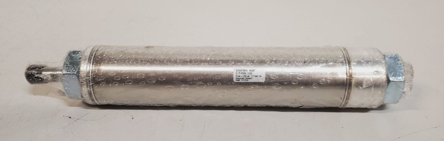 Parker Round Air Cylinder WD545766SA | 49J867 | 01.75 PSRM 3.000 | 250 PSI