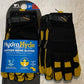 6 Pairs of Hydra Hyde Leather Work Gloves Size Medium Water Resistant 1863546