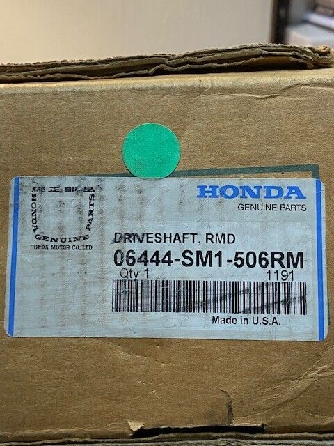 Honda RMD Driveshaft 06444-SM1-506RM | 38" Long 24mm Thread End 27mm Shaft OD
