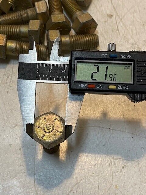 36 Quantity of Hex Screw Bolts 51mm L 22mm Hex Head 14mm Thread (36 Qty)