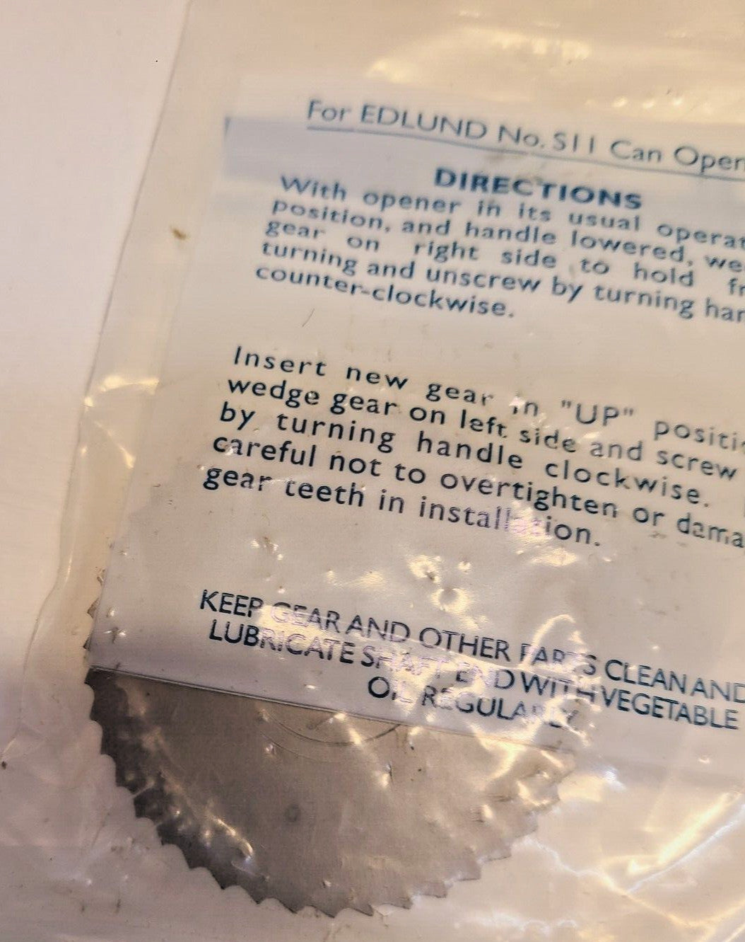 Edlund Products For Foodservice Gear S-11 | G030SP