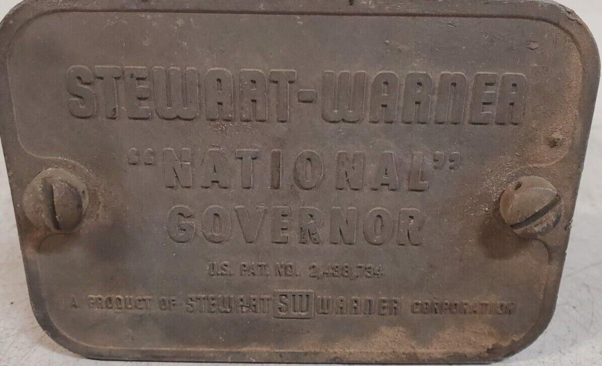 Stewart Warner "National" Governor Vintage Original Pat 2,438,734 | 230 M2