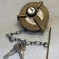 Heavy Duty Tethered Locking Fuel Tank Cap with Keys