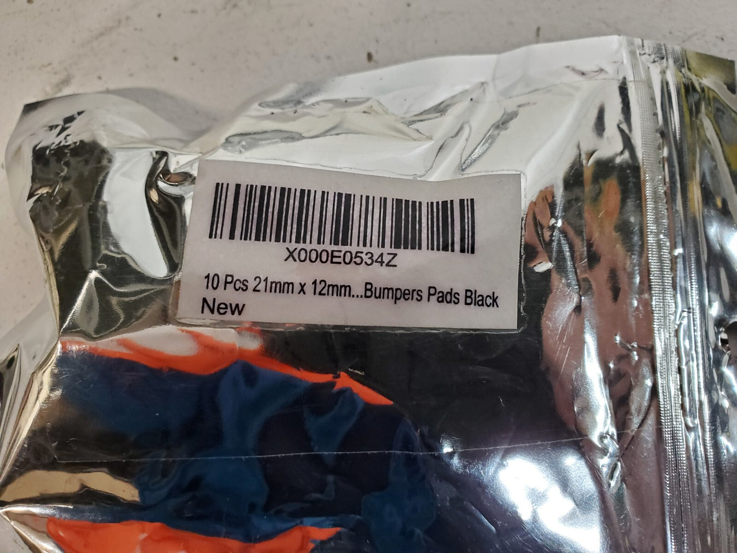 8 Packs of 10 Pieces each Bumper Pads for Furniture Black 21mmx12mm (80 Pieces)