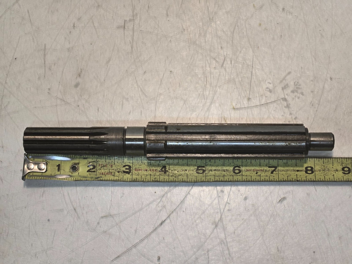 Transmission Input Shaft 8.5" Long | 6 Spline 25mm Shaft | 10 Spline 19mm Shaft