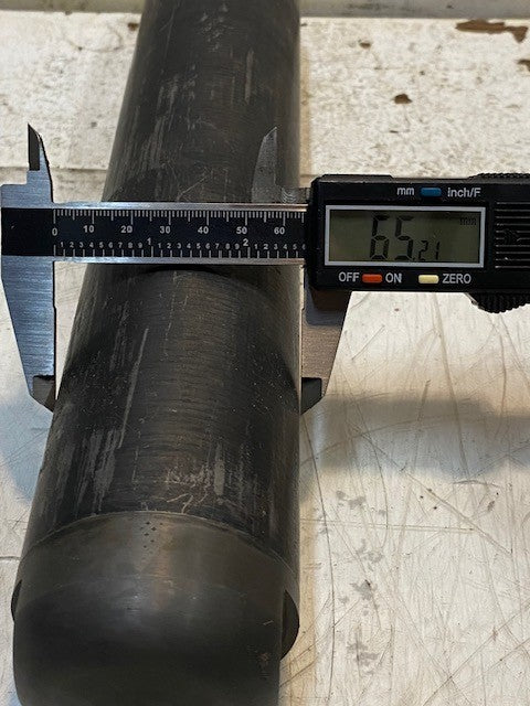 Roller Center Punch Rope Socket 15" Long 65mm OD 26mm ID Bore