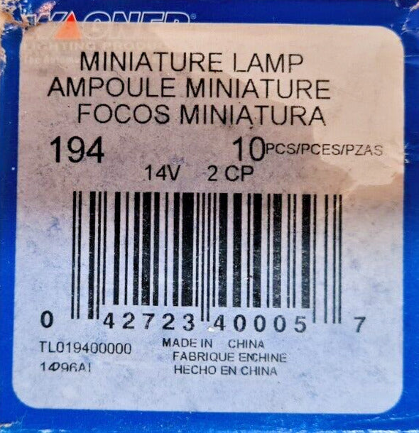 32 Qty of Wagner Miniature Lamps & Halogens 563 | 194 | 3057NA | BP1255 (32 Qty)