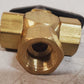 1/2" Female NPT Panel Mount Diverting Brass Valve