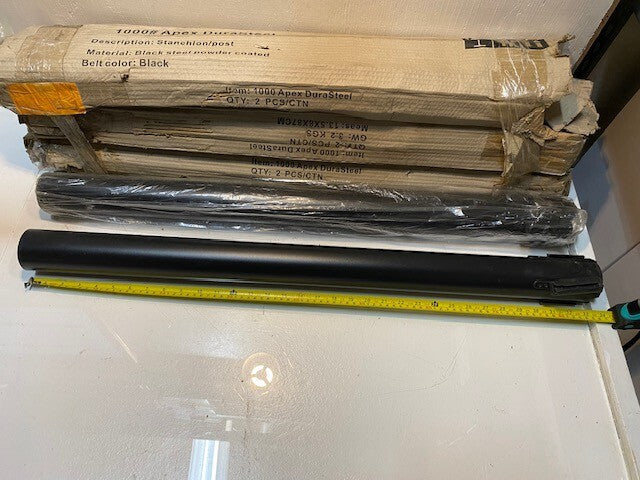 3 Qty of #1000 Apex Durasteel Stanchion/Post w/ 2 PCS/CTN 13.5x8x87 CM (3 Qty)