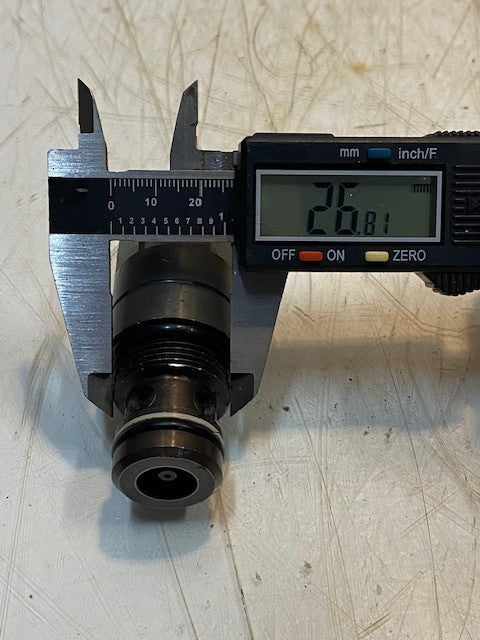 Hydraulic Main Relief Valve Pressure Relief Control Valve 3" Long 24mm End